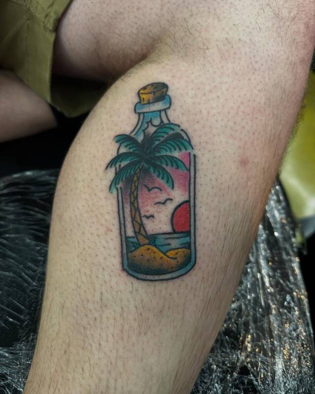 Bold Color tattoo by Julian (xwildxlovex) at Ohana Tattoo Waikiki, Hawaii — work #07