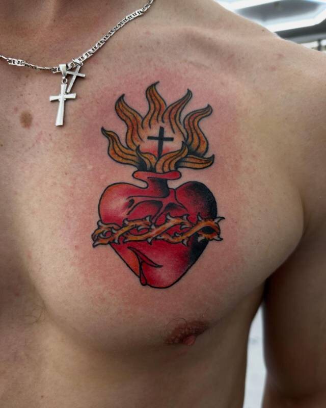 Custom Cartoon tattoo by Julian (xwildxlovex) at Ohana Tattoo Waikiki, Hawaii — work #08